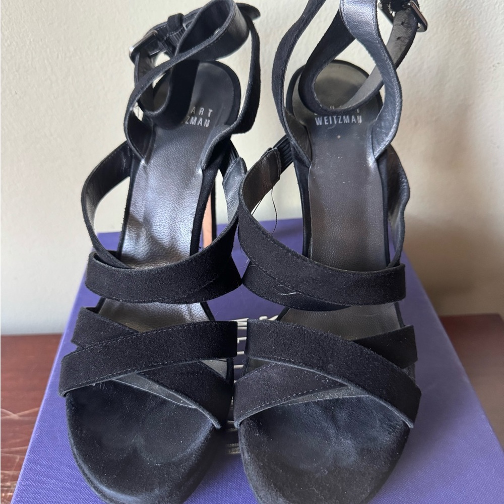Stuart Weitzman Elegant Black Heels - Picture 1 of 5